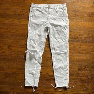 GB Juniors White Distressed Jeans